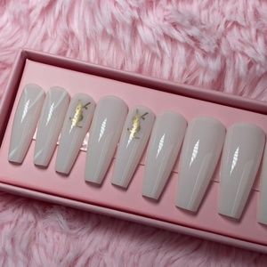 24 pc. Nail Set- Milk Marie